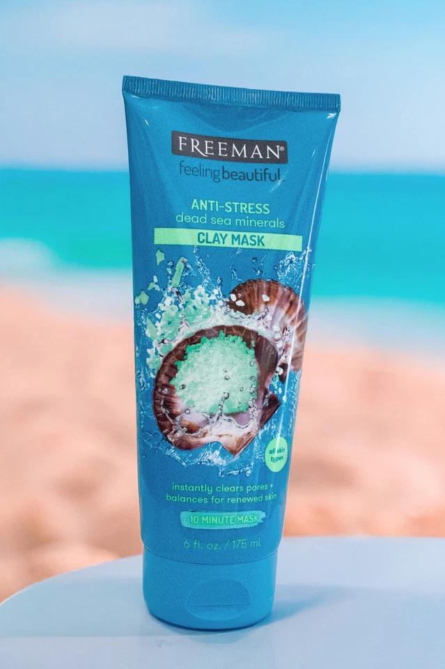 4x Freeman Clay & Peel Off Masks Avocado Cucumber Pomegranate Dead Sea Minerals - Image 3 of 4