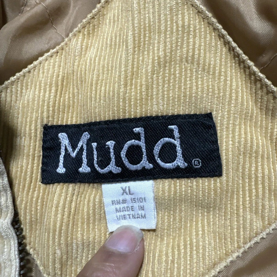Chaqueta de Invierno Mudd Hombres Talla XL Tostado Caqui Pesada Gruesa con Capucha Foto 2 de 4