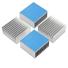 4PCS 40mm Aluminum Heatsink Thermal Conductive Adhesive Tape, 40 40