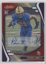 2021 Absolute Rookies Red Squares Signatures /100 Patrick Jones II #152 Auto 0cz