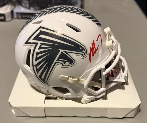 Michael Vick Autographed Atlanta Falcons Salute to Service Mini Helmet JSA COA