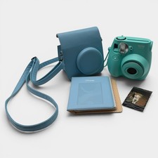 Fujifilm Instax Mini 7S Seafoam green Instant Camera Tested Case Photo Album