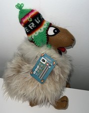 Handmade Peruvian Alpaca Plush Real Alpaca Fur SOFT Cute Animal Toy 3/b60