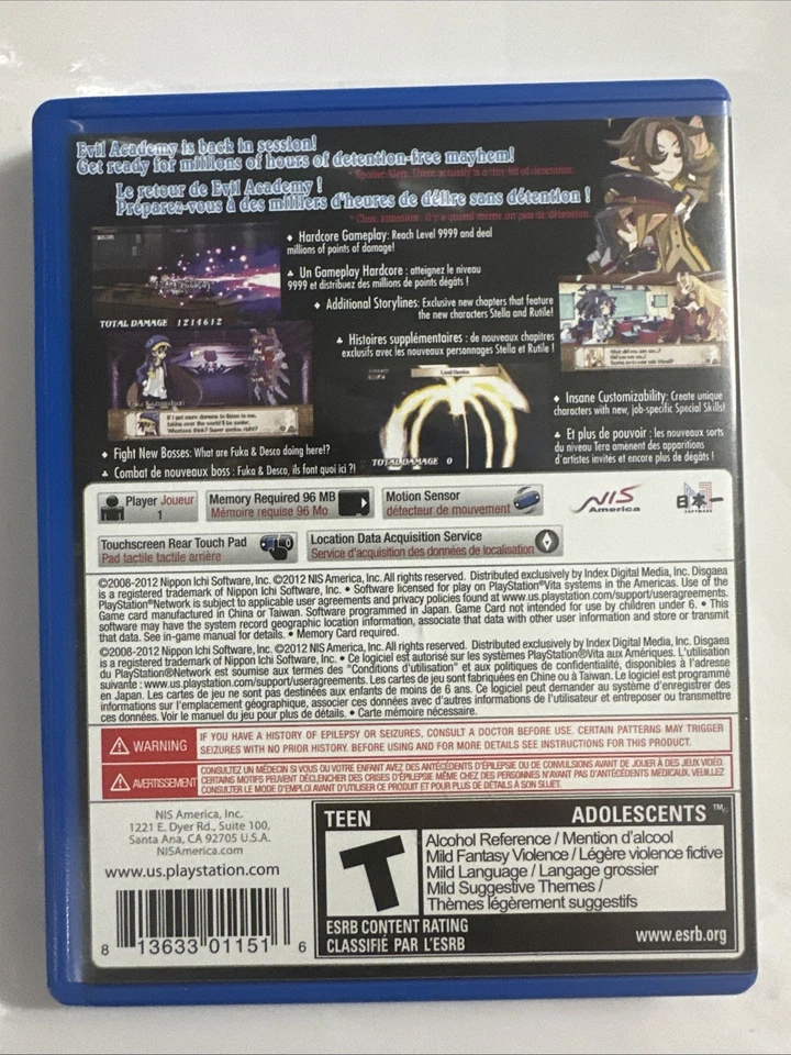 Disgaea 3: Absence of Detention (PS Vita, 2011) Tested - Image 2 of 4