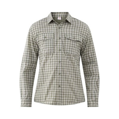 Ozark Trail Men's Plaid UPF 50+ Upstream Long Sleeve Button Shirts: S-3XL