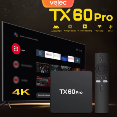 #ad Velec Smart TV Box Android 16 16256GB 4K Video Decoding High End Streaming $39.75