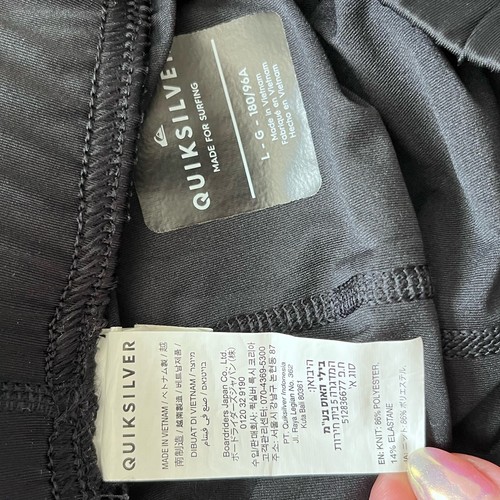 Quiksilver Dive Basic Short Water Leggings KQS201-22 - Size L - Picture 5 of 5