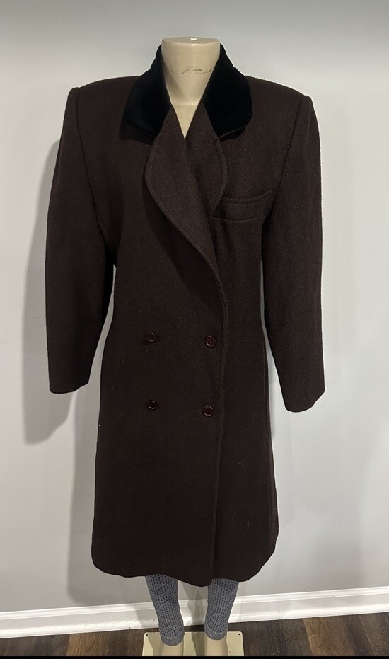 Coat Size Medium Vintsge Jonathan Michael Wool Br… - image 2