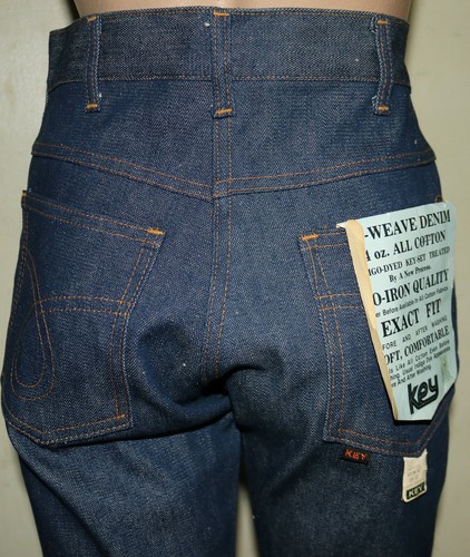 KEY Nu-Weave denim vintage jeans 28-32 | eBay