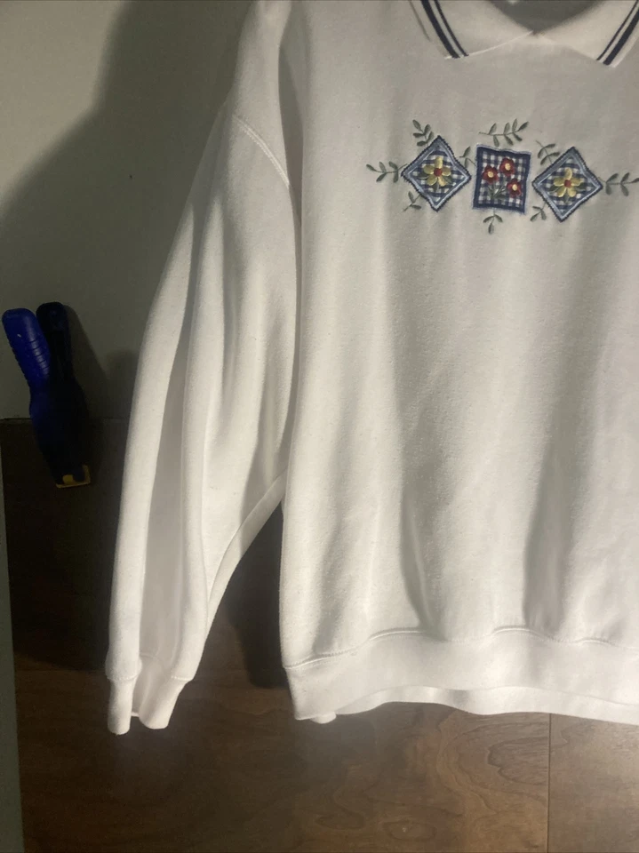 Sudadera De Colección Bold Spirit Mujer L Estampado de Flores Primavera Abuela Foto 4 de 4