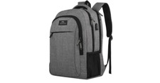 Anti Theft Laptop Backpack Business Slim USB Charging Port Water Resistant 15.6"