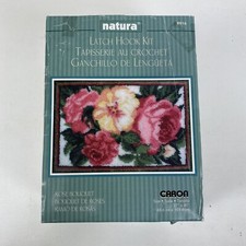 Natura new Latch Hook Kit ROSE BOUQUET R916 Caron 27" x 40" NIP