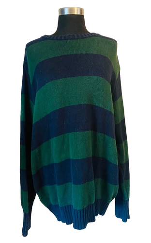 Vintage Brandy Melville Women One Size Brianna Sweater Knit Green Blue Oversized