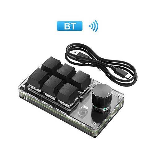3-12Keys Customized RGB USB Bluetooth Mechanical Keyboard One-Hand Macros Keypad - Picture 6 of 20