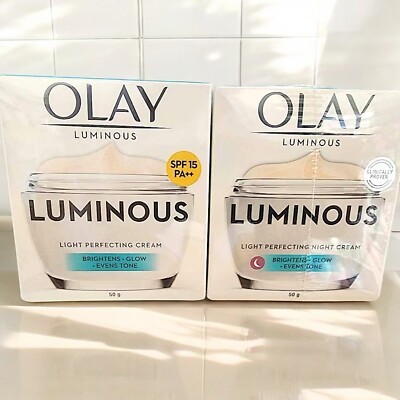 Olay Luminous Light Perfecting Day&Night Cream Set 50gx2 Brighten Hydrate SPF15