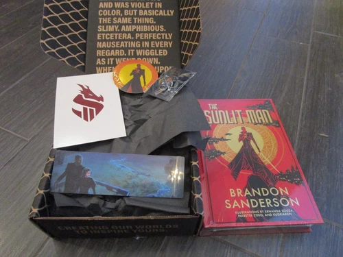 Brandon Sanderson Kickstarter The Sunlit Man HC Swag Secret Project #4