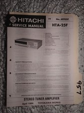 Hitachi hta-25f service manual original repair book stereo radio tuner amp