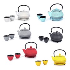 Echtwerk Teeservice Gusseisen Teekanne inkl. 2 Teetassen Teekannen-Set B-Ware