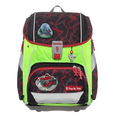 Step by Step LED Neon Pull-Over Überzug reflektierend Schulranzenserie 2IN1 PLUS