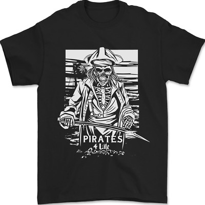 Pirates For Life Sailor Sailing Herren T-Shirt 100% Baumwolle