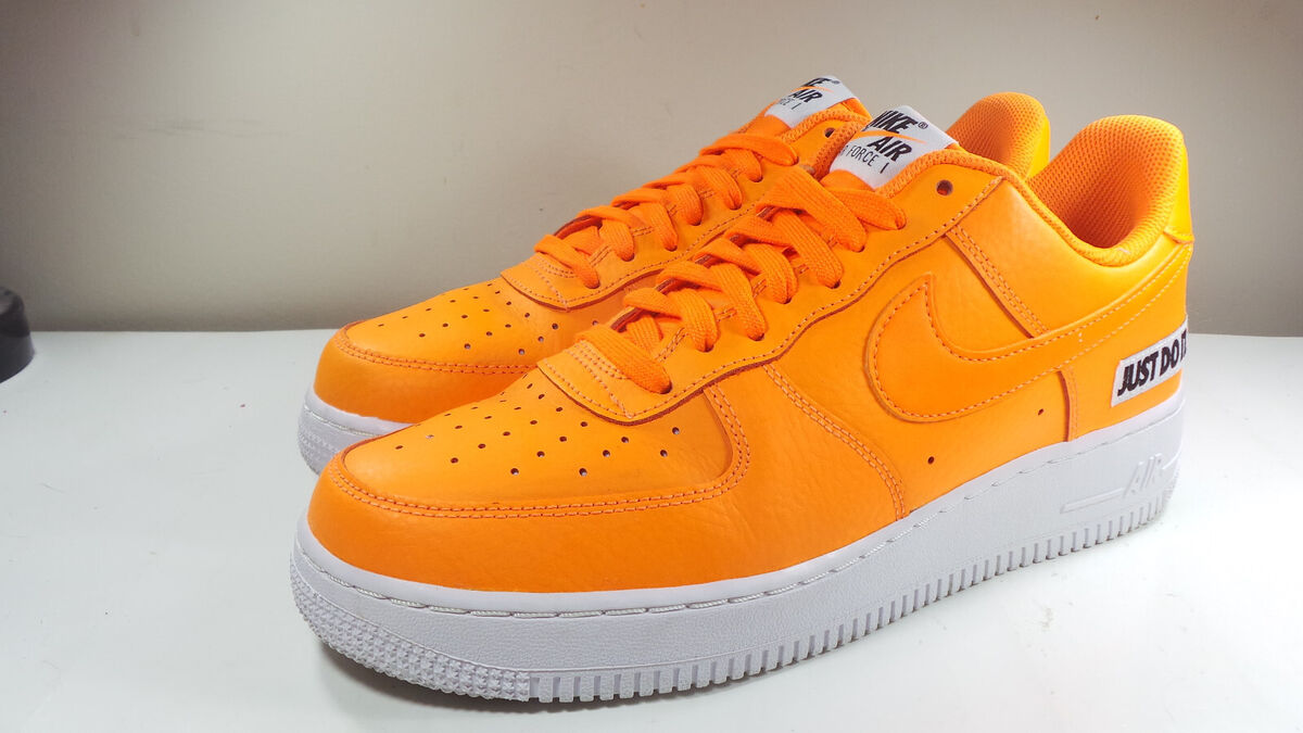 2018 NIKE AIR FORCE 1 BQ5360 800 JUST DO IT TOTAL ORANGE 8.5