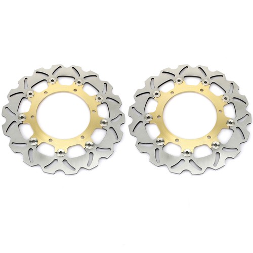 Pair Wavy Front Brake Discs Rotors For Yamaha XJR 1300 SP 99-01 XJR 1300 99-17 - Picture 5 of 10