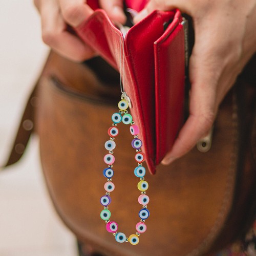 Anti-verlorene Handykette Fräulein Böse Augen Perlen Handy-Lanyard - 第 5/12 張圖片