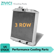 3 Row Radiator Inout 28mm Fit For Honda Civic D15d16 Eg Ek 1992-00 Aluminum