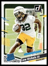 2023 Donruss Rated Rookie Lew Nichols III Rookie Green Bay Packers #335