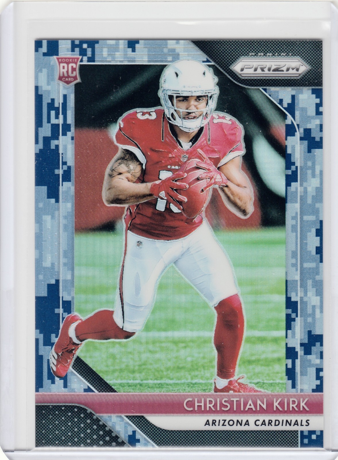 #/25 Christian Kirk SP RC â–ª 2018 Prizm CAMO Prizm #219 Rookie Jaguars