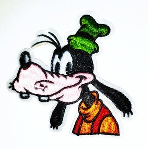 A Goofy Embroidered Iron On Applique Patch Cartoon
