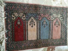 2 TAPPETI PAKISTANI LANA FATTI A MANO ORIGINALI.