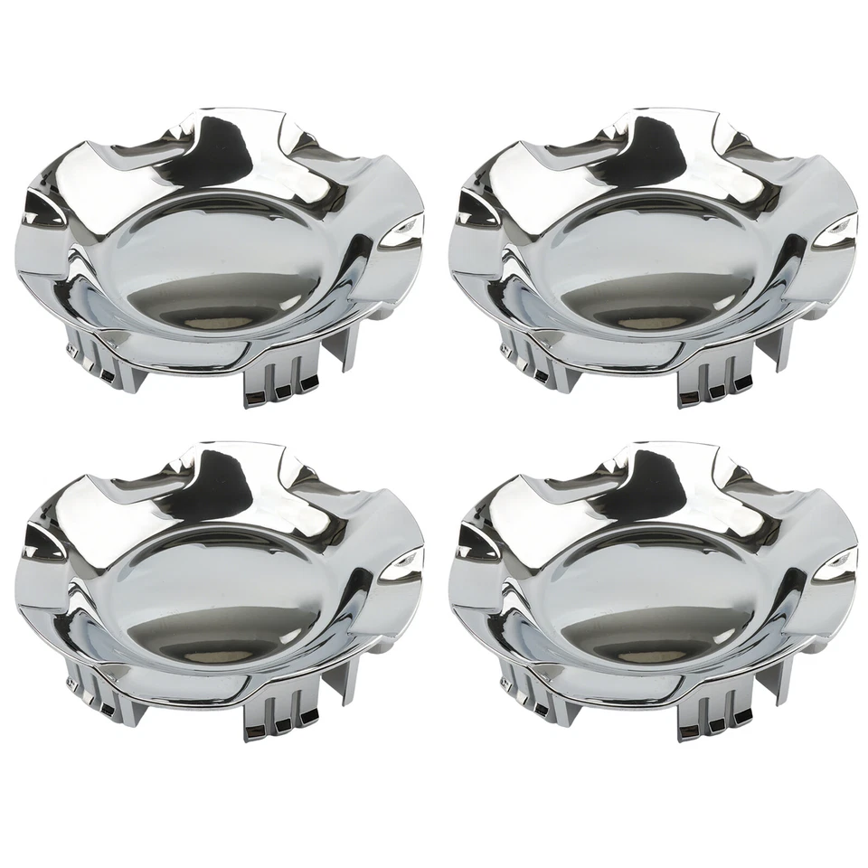 4x Para Silverado Tahoe Avalanche Suburban 2007 2013 Tapacubos de rueda plateados Foto 2 de 4