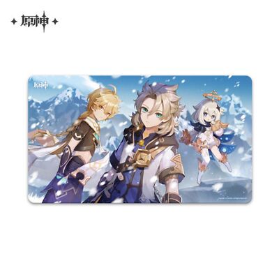 Genshin Impact Weißer Staub und Schnee im Schatten Mauspad Game Spiel Zocken Fan
