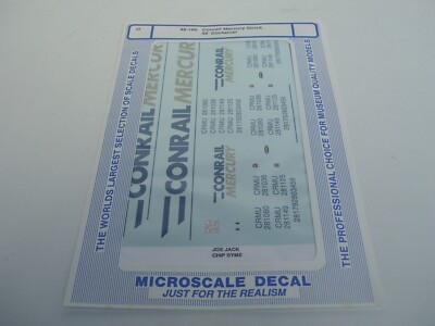 Microscale Decal 48-186 Conrail Mercury Strick 48' Container  0 Scale