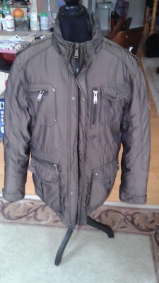 DISQUARED2 MEN DOWN WINTER JACKET SIZE 3XL FIT L KAKI COLOR