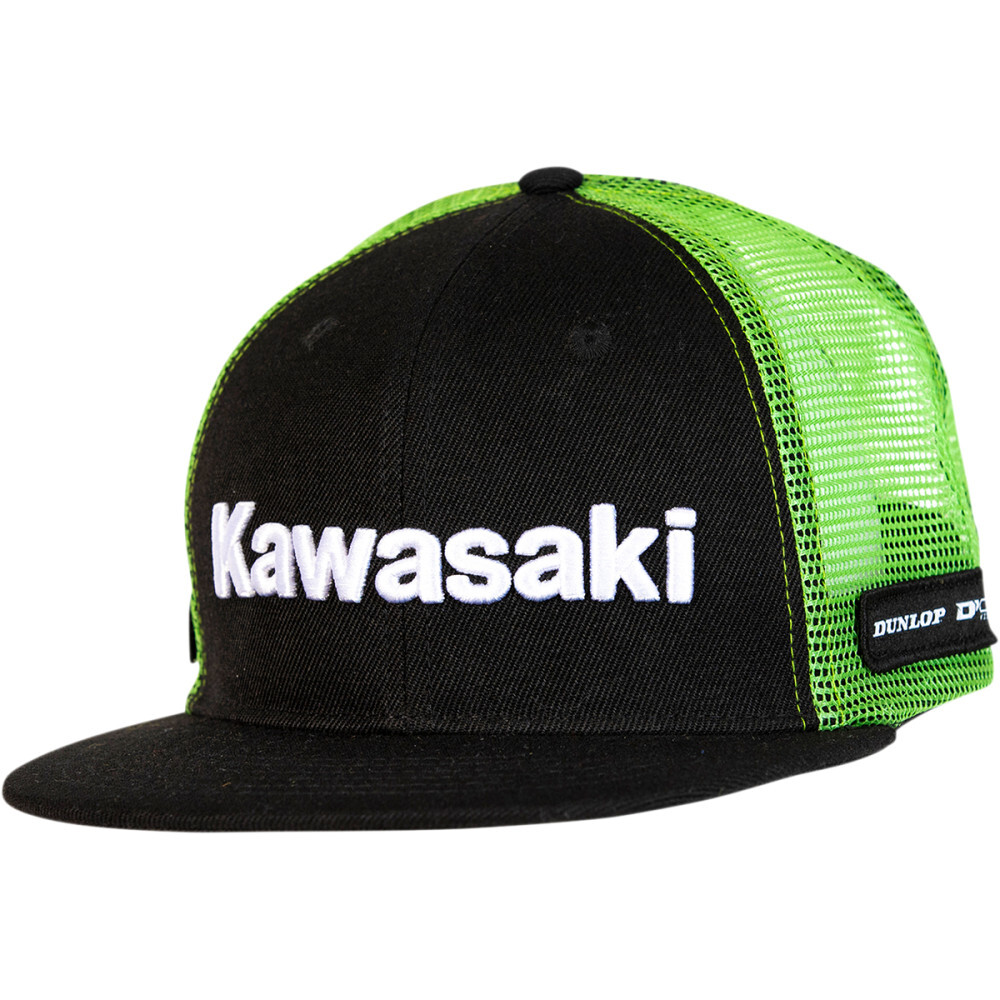 D'Cor Visuals Kawasaki Hat Line Snapback Black 70-133-1