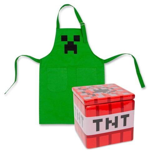 Ensemble Minecraft Garçon - T-Shirt Et Short Creeper - Vêtement Officiel Jeu Vidéo - Cadeau Gamer