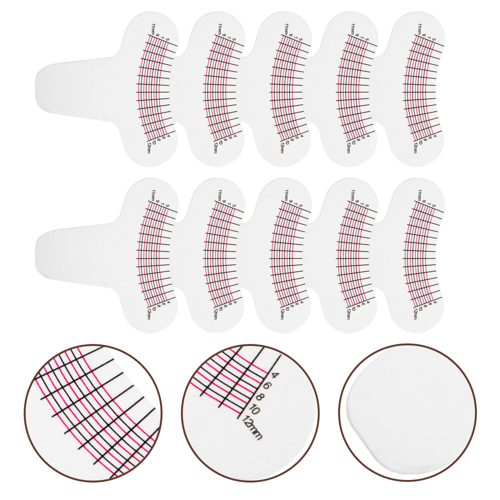 10pcs Lash Rulers Eyelash Length Measuring Tool PaperCQ eBay