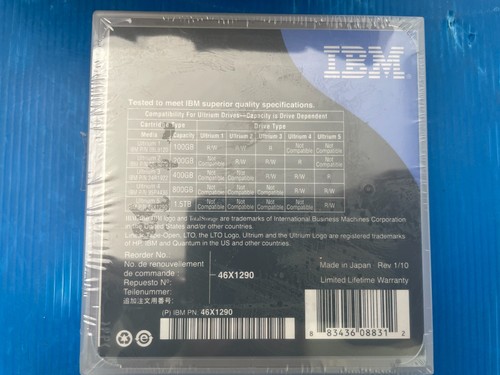 IBM TotalStorage LTO Ultrium 1.5TB Data Cartridge IBM PN 46X1290 Lot of 5 - 第 6/7 張圖片