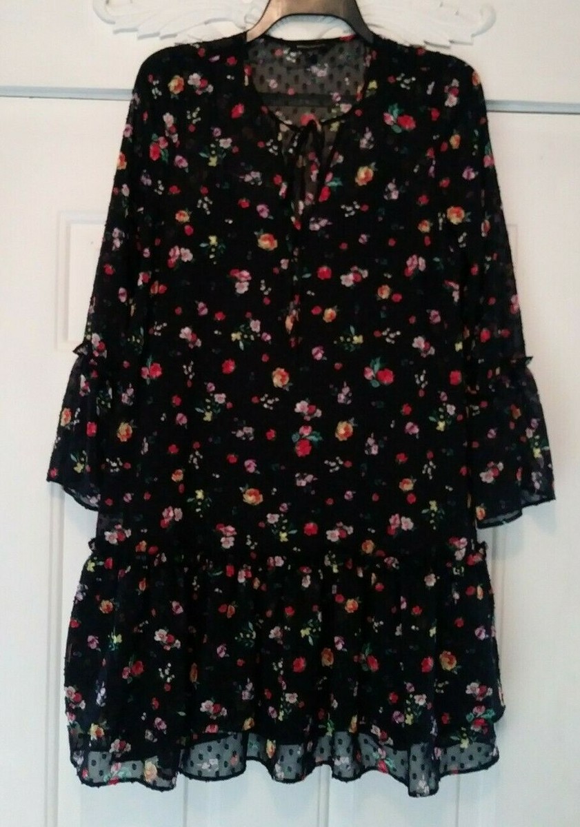 banana republic black floral dress Floral Dress