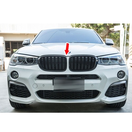 ABS Fits For 2014-2018 BMW X4 F26 SUV M Front Bumper Grille Grill Matte Black - Picture 7 of 7