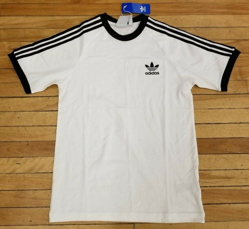 Adidas Classic 3 Stripes T-Shirt White 