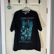 VTG Star Wars Episode I 1 Phantom Menace sz L Movie Promo Sith Jedi Darth Maul