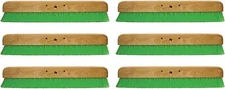 Kraft Tool Co. CC456-01 36 in. Green Nylex Soft Finish Broom Head, 6-Pack