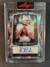 2025 Leaf Sports Heroes VINNIE TESTAVERDE #14/35 (his jersey #) Auto Autograph
