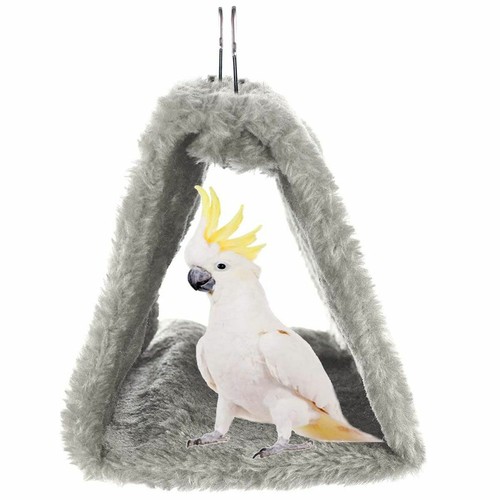 Pet Nest Plush Bird Cave Cage Warm Hanging Sleeping Bed Hut Tent Parrot Hammock - Picture 7 of 20