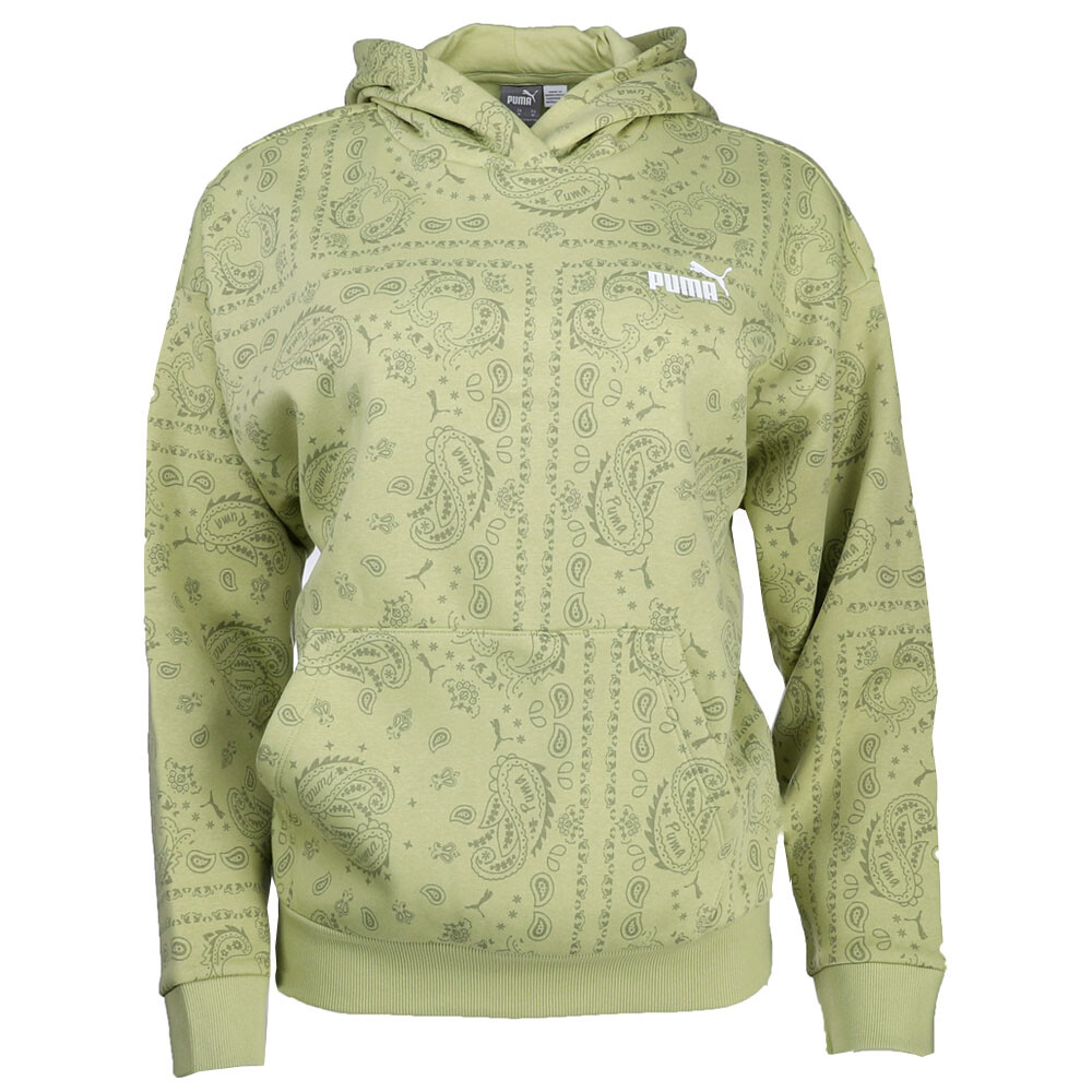 Женская повседневная верхняя одежда зеленого цвета с капюшоном Puma Ess+ Paisley 68474637