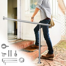 Eingangsgeländer 80-180cm für Außen & Innen Geländer Edelstahl Handlauf