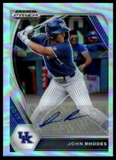 John Rhodes 2021 Panini Prizm DP #PDP76 Base Autographs Silver Prizm Auto
